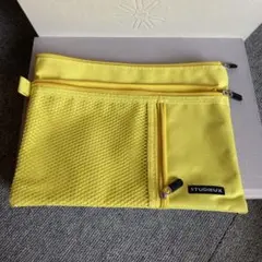 とても便利　STUDIEUX イエロー メッシュケース