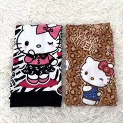 ハローキティ フェイスタオル 2柄 2枚セット しまむら 平成 ギャル 新品