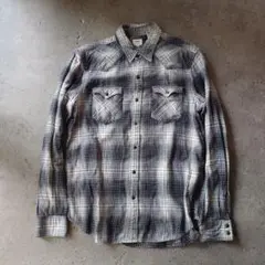 リーバイス　オンブレ　ウエスタンシャツ　L