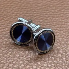 カフスボタン ビジネスアクセサリー ゴールド シルバー メンズ 結婚式 丸型