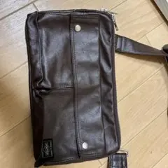 poterブラウン ショルダーバッグ