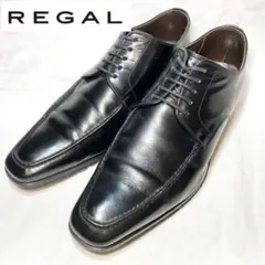 REGAL リーガル　Y818 Uチップ　ビジネスシューズ　ブラック　23.5
