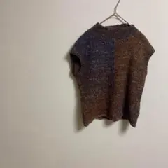 ブランド記載なし ノースリーブニット マルチカラー