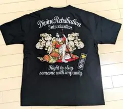 【抜刀娘】美品✨ 和柄 刺繍　Tシャツ Lサイズ