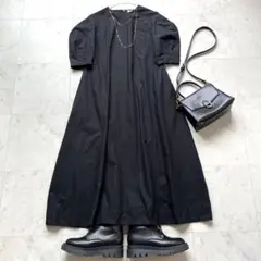 カーサフライン 金子綾 オトナミューズ ロングワンピース マキシ ブラック 黒