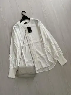 18000円新品♡スコットクラブ購入 異素材カーディガン シャツ