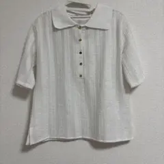 JEANASIS アソートレトロカットポロ　美品　ホワイト