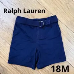Ralph Lauren ネイビー 半ズボン 18M ベルト付き　ラルフローレン