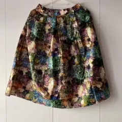 アッシュペーフランス取扱 cocilaelle 花柄カットワークスカート