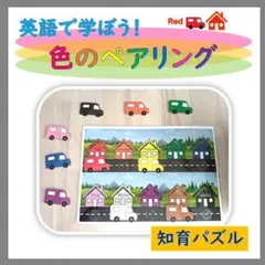 知育パズル　色のペアリング　知育　保育　療育　マッチング教材　英語教材　視覚支援