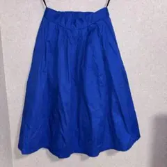青色スカート　膝丈　推し活などにも