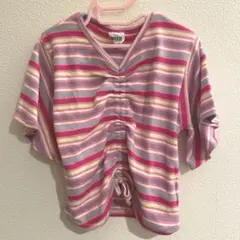 新品未使用　BREEZE ストライプ Tシャツ サイズ120