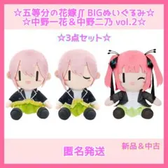 五等分の花嫁∬　BIGぬいぐるみ　中野一花【2種】＆中野二乃【1種】vol.2