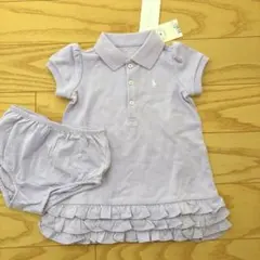 【新品】ラルフローレン　ポロ　ワンピース　ラベンダー　12m/80cm