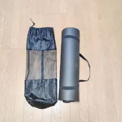黒 ヨガマット 収納バッグ付き 約183cm x 61cm