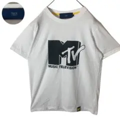 希少古着MTVビッグプリントホワイトTシャツ