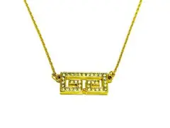 GIVENCHY 90s G ロゴ ネックレス ゴールド ラインストーン 80s
