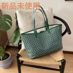 新品未使用❣️高見え❣️大容量トートバッグレディースグリーン緑春夏トレンド