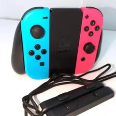 【美品】Nintendo Switch 純正ジョイコン グリップ付