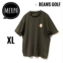 merph × BEAMS GOLFメルフ✕ビームスXL切替えTシャツ オリーブ