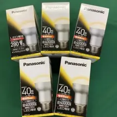 新品未使用 Panasonic LED電球 レフ電球タイプ 40形 5個