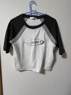 ABRUPT 五分袖 Tシャツ ホワイト/ブラック/グレー