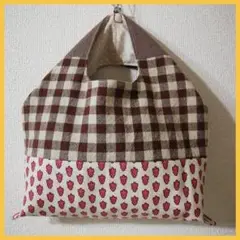 Cotton+リネン✳ミニバッグ✳バッグインバッグ✳パッチワーク✳ソレイアード