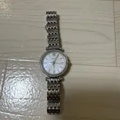 fossil シルバー時計