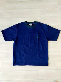 L.L.Bean エルエルビーン ネイビー グリーン Tシャツ トリム