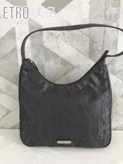 【美品】ETRO エトロ ナイロン ペイズリー ショルダーバッグ トートバッグ