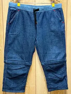 grn ジーアールエヌ イージーパンツ【大きいサイズ】メンズ（XL）デニムブルー