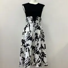 【9】FENNEL ♡ ノースリーブ ワンピース モノトーン 美品