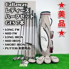キャロウェイ Callaway GES ゴルフクラブ 7本 ハーフセット 右利き 2025年最新】キャロウェイ GES レディースの人気アイテム - メルカリ
