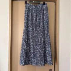 サックス ロングスカート Lサイズ