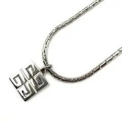 美品✨GIVENCHY ジバンシィ ネックレス 4G Gロゴ シルバー スクエア
