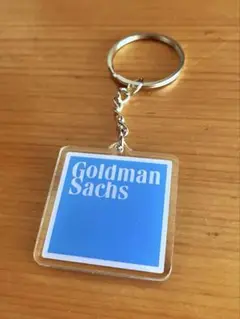 ゴールドマンサックス キーホルダー 企業 ロゴ グッズ エリート 証券 モルガン