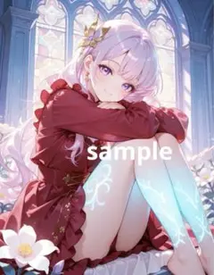 AIイラスト　美女 L版サイズ 1点物 B14