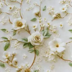 ❣️【限定】可愛いバラ柄立体感　綿100%シーチング生地　110x100cm
