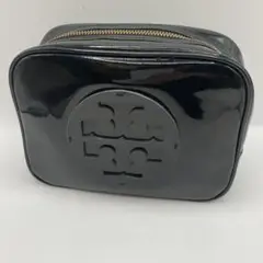 TORY BURCH トリーバーチ ポーチ コスメポーチ エナメル ブラック
