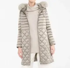 SALE♪ MAX MARA マックスマーラ CUBE ダウン 別売りファー付