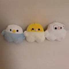 はしる小鳥マスコットぬいぐるみ　全３種セット