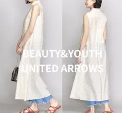 お値下げしました＊BEAUTY＆YOUTH チェックシャツワンピース シルク混