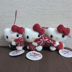 ハローキティ ぬいぐるみストラップ　 3個セット