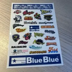 Blue Blue ロゴステッカーシート