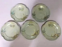 古清水仁清手銘々皿!五枚です。