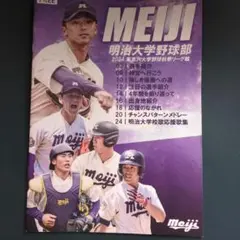 明治大学　野球部　パンフレット　2024年秋版