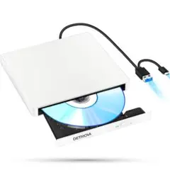 新品未使用 外付けDVDドライブ CD DVDドライブ