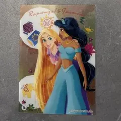 ディズニープリンセス　クリアカード　ラプンツェル　ジャスミン