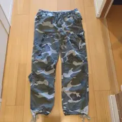 バースブレス　ミリタリー迷彩パンツ　Y2K