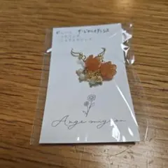 ハンドメイド 花モチーフピアス